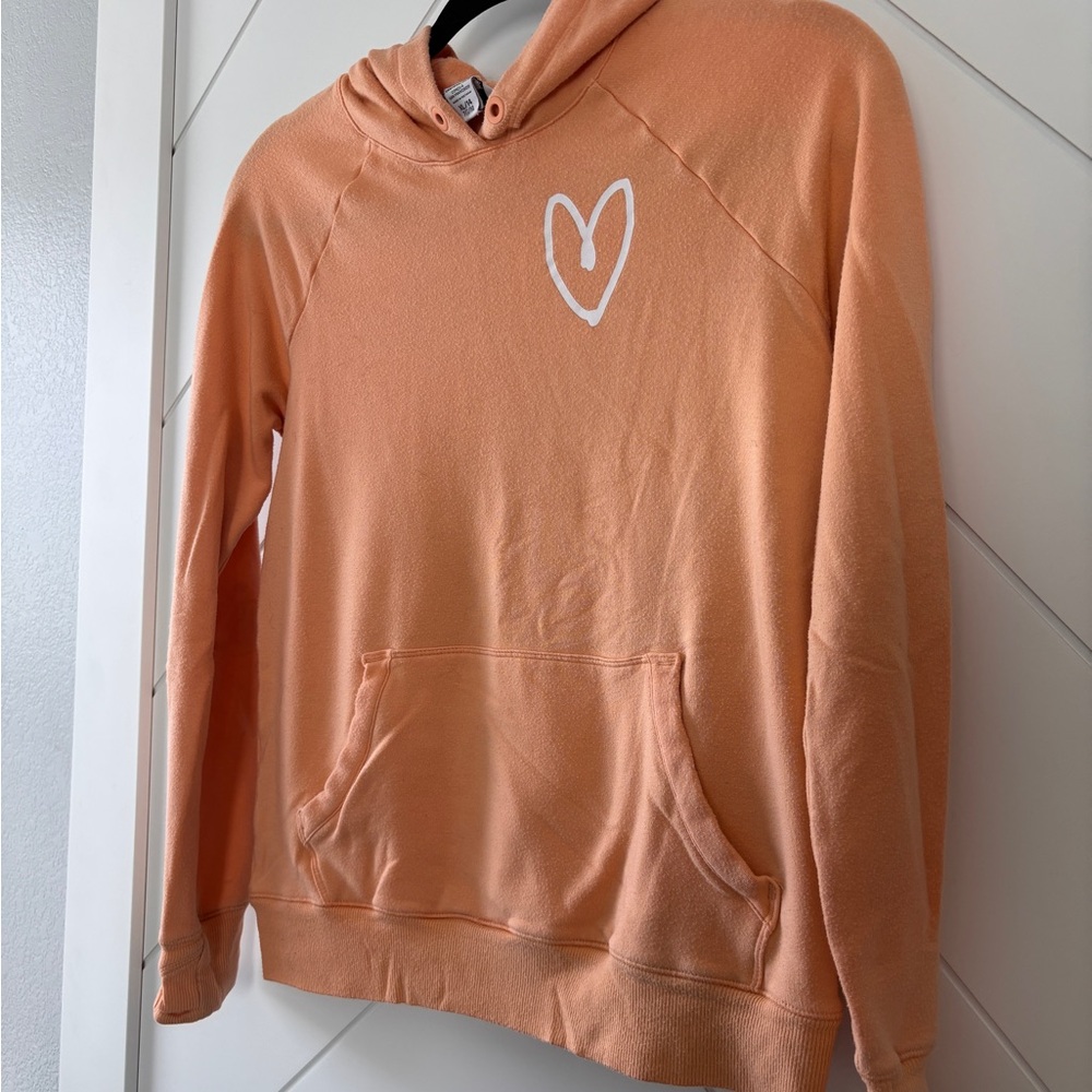 Athletes Girl x Simone Biles Peach Hoodie with Heart Design